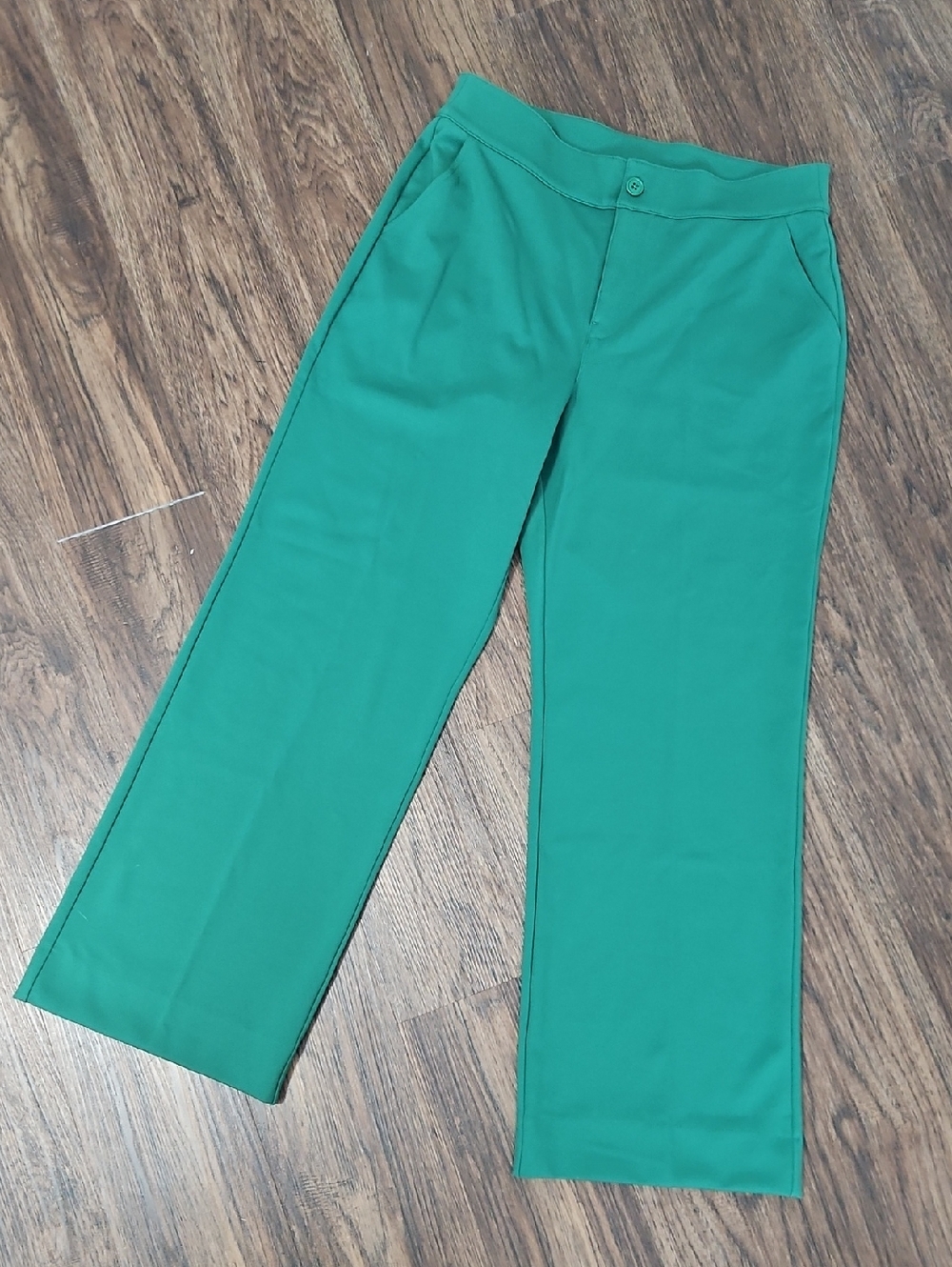 Carla Rockmore Collection Emerald Crepe Ponte Trousers Women’s 12P NWOT